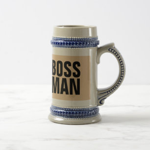 BOSS MAN BEER STEIN EN KOFFIE MUGS BIERPUL