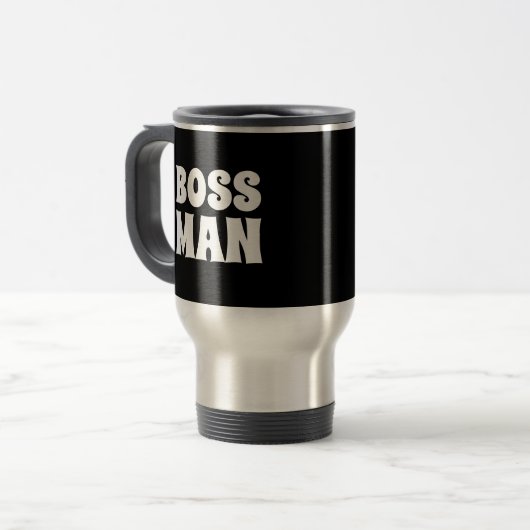 BOSS MAN DAD COFFEE REVEL MUGS REISBEKER (Voorkant links)