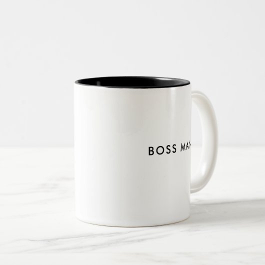Boss-Man | Funny Custom Coffee Mok (Voorkant rechts)