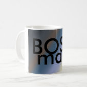 BOSS man mok zilver/stelen blauwe mengsels (Voorkant links)