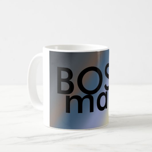 BOSS man mok zilver/stelen blauwe mengsels (Voorkant links)