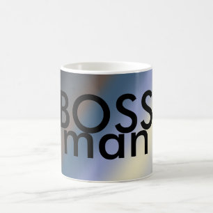 BOSS man mok zilver/stelen blauwe mengsels