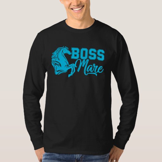 Boss Mare Equestrian horseback riding girls  for w T-shirt (Voorkant)