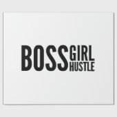 Boss meisje Hustle, Boss meisjes empowerment sloga Cadeaupapier (Vlak)