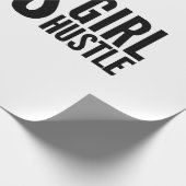 Boss meisje Hustle, Boss meisjes empowerment sloga Cadeaupapier (Hoek)