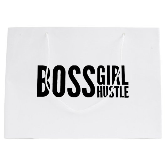 Boss meisje Hustle, Boss meisjes empowerment sloga Groot Cadeauzakje (Voorkant)