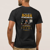 Boss Mindset Design | Motiverende leider grafisch T-shirt (Achterkant)