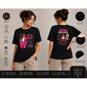 Boss Mindset Design Motiverende leider grafisch T-shirt