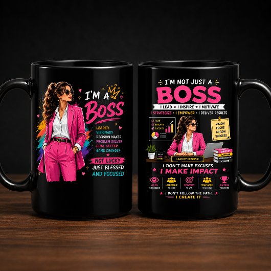 Boss Mindset Design | Motiverende Leiders Grafisch Mok