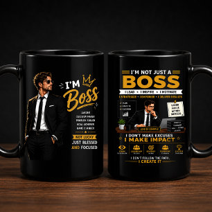 Boss Mindset Design Motiverende Leiders Grafisch Mok