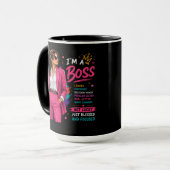 Boss Mindset Design | Motiverende Leiders Grafisch Mok (Voorkant links)