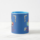 Boss Mode Geactiveerd blauw Mok (Midden)