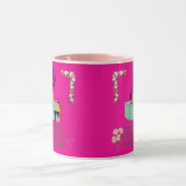 Boss Mode Geactiveerd hot pink Mok (Midden)