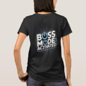 Boss Mode Geactiveerd Ontwerp Nationale Bazen Dag T-shirt (Achterkant)