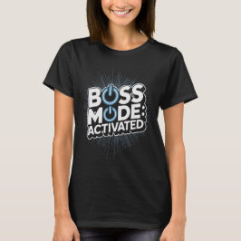 Boss Mode Geactiveerd Ontwerp Nationale Bazen Dag T-shirt