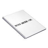 Boss Mode Motivatie Notitieboek voor vrouwen (Rechterzijde)