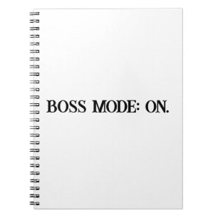 Boss Mode Motivatie Notitieboek voor vrouwen