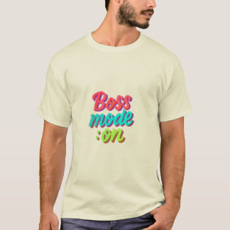 Boss Mode op het T-shirt van Mannen - Motivatie Po