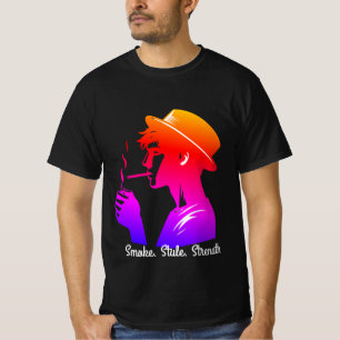 "Boss Mode – Stijlvol Man Roken Sigaar T-shirt" T-shirt