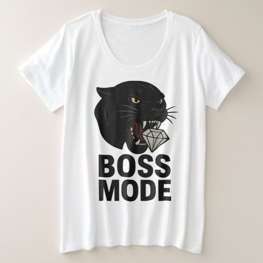 Boss-modus Grote Maat T-shirt (Design voorkant)