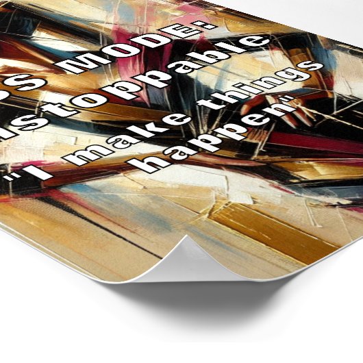 Boss-modus: niet te stoppen Poster (Hoek)