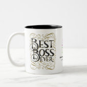 BOSS-MOK - DANK JE BOSS beste baas ooit Tweekleurige Koffiemok (Links)