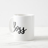 Boss Mok, Eenvoudig, Modern manuscript Koffiemok (Voorkant links)