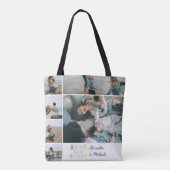 Boss Mom Energy Plaid Photo Collage Tote Bag (Achterkant)