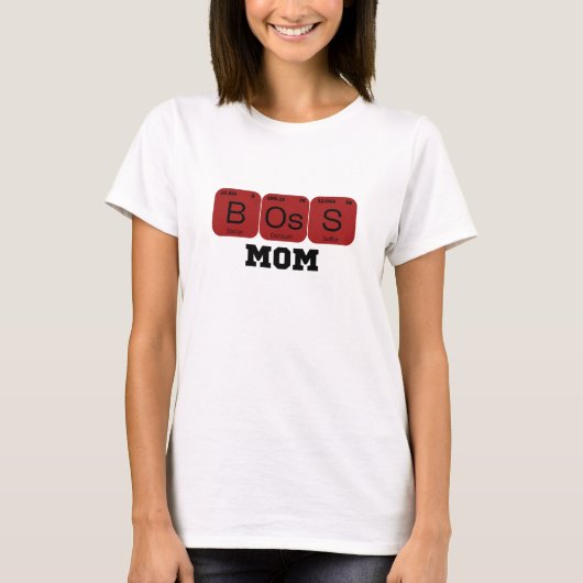 Boss Mom Periodic Table Element T-shirt (Voorkant)