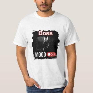 Boss Mood op zwart T-shirt