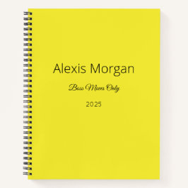 Boss Moves Dagelijkse Planner Notitieboek
