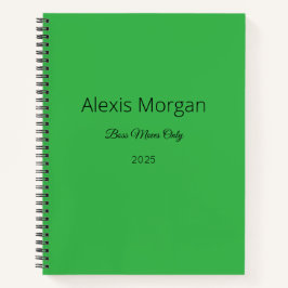 Boss Moves Dagelijkse Planner Notitieboek