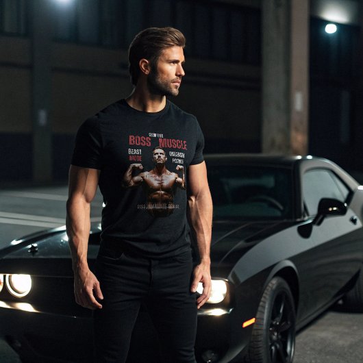 Boss Muscle Gym T-shirt - Beast Mode Bodybuilding