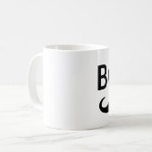 BOSS Mustache mok koffie (Voorkant links)