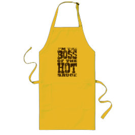 Boss of the Hot Sauce - Apron Lang Schort