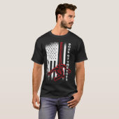 Boss of the Toss American USA FLag Hoefijzer Pitch T-shirt (Voorkant volledig)