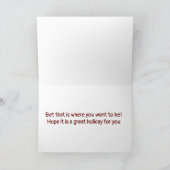 "BOSS" OP CHRISTMAS HOLIDAY CARD FEESTDAGEN KAART (Binnen)