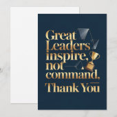 Boss or Mentor Thank You Card Bedankkaart (Voorkant / Achterkant)