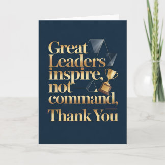 Boss or Mentor Thank You Card Kaart