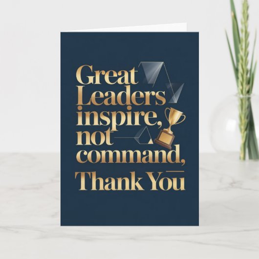 Boss or Mentor Thank You Card Kaart (Voorkant)
