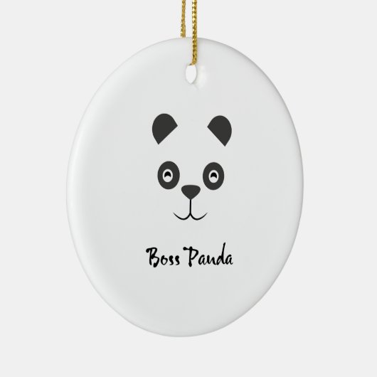 Boss Panda Ornament (Rechts)