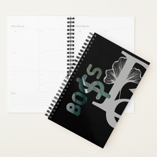 BOSS Planner Trend Abstracte Kunst Zwart Wit Groen (Display)