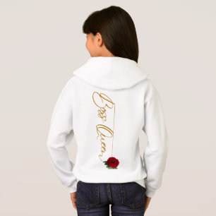 Boss Queen Rose Gold & Red Rose Meisjes Hoodie