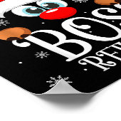 Boss Reindeer Christmas Family Matching Group Funn Poster (Hoek)