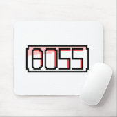 "BOSS" Retro font Muismat (Met muis)