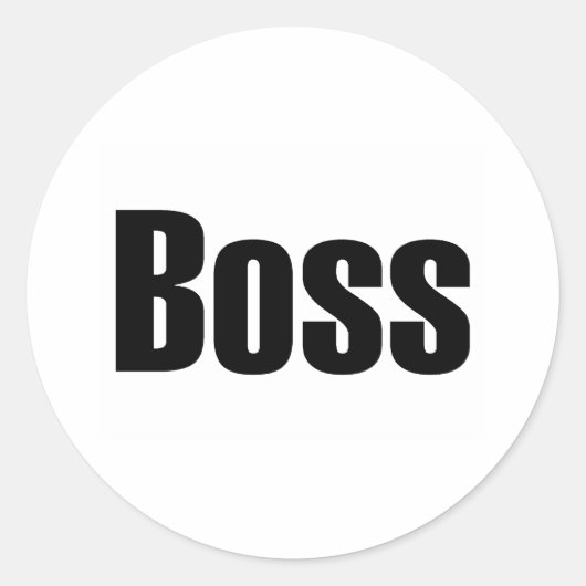 Boss Ronde Sticker (Voorkant)