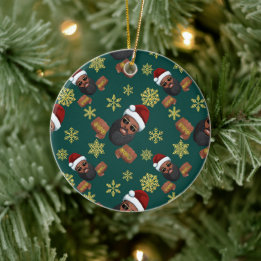 Boss Santa Claus Keramisch Ornament