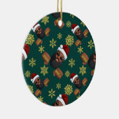 Boss Santa Claus Keramisch Ornament (Rechts)