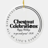 Boss Santa Claus Keramisch Ornament (Achterkant)