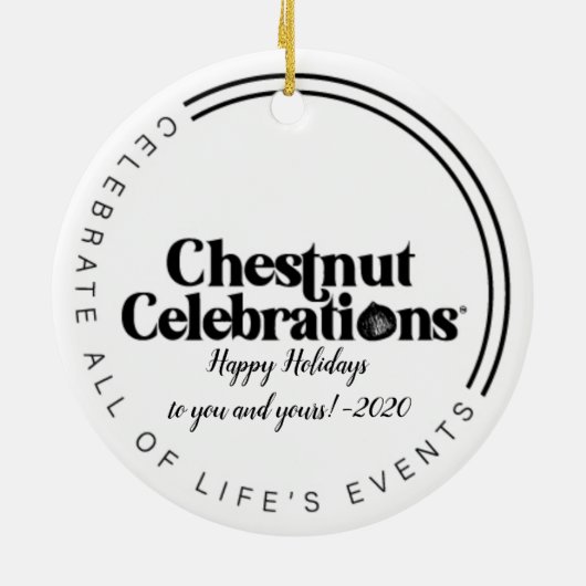 Boss Santa Claus Keramisch Ornament (Achterkant)